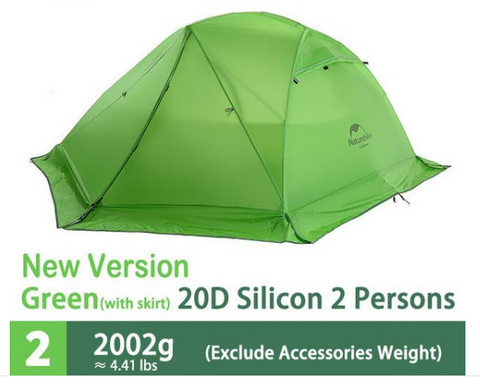Naturehike 2 Persons Double Layers Camping Tent Ultralight Waterproof
