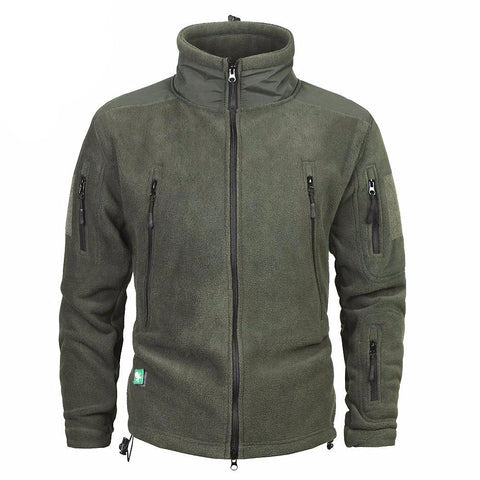 Mege Brand Clothing Coat Men Thicken Warm Military Army Fleece