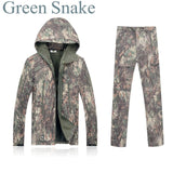 Tactical Gear Shark Skin Softshell Outdoor Jacket & Military Pants Men Waterproof