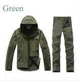 Tactical Gear Shark Skin Softshell Outdoor Jacket & Military Pants Men Waterproof