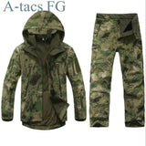 Tactical Gear Shark Skin Softshell Outdoor Jacket & Military Pants Men Waterproof
