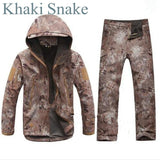Tactical Gear Shark Skin Softshell Outdoor Jacket & Military Pants Men Waterproof