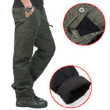 High Quality Winter Warm Men Thick Pants Double Layer Military Pants